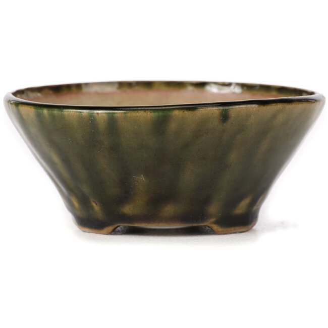 Runde grüne Bonsaischale von Bonsai - 110 x 110 x 45 mm