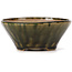 Pot à bonsaï rond vert par Bonsai - 110 x 110 x 45 mm