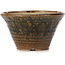 Pot à bonsaï rond vert et marron par Bonsai - 110 x 110 x 60 mm