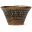 Pot à bonsaï rond vert et marron par Bonsai - 110 x 110 x 60 mm