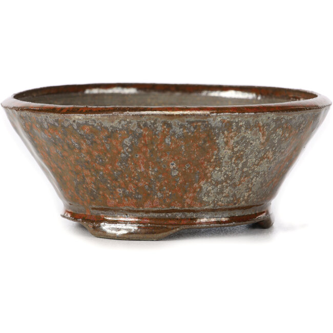 Runde rotbraune Bonsaischale von Bonsai - 120 x 120 x 50 mm