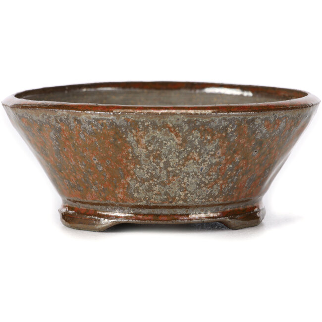 Runde rotbraune Bonsaischale von Bonsai - 120 x 120 x 50 mm