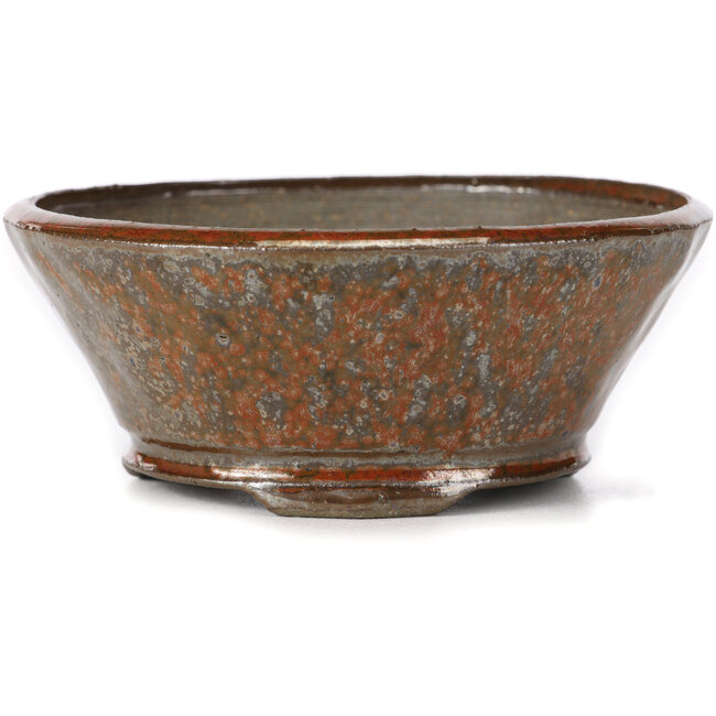 Runde rotbraune Bonsaischale von Bonsai - 120 x 120 x 50 mm