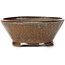 Vaso per bonsai rotondo rosso marrone di Bonsai - 120 x 120 x 50 mm