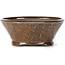 Vaso per bonsai rotondo rosso marrone di Bonsai - 120 x 120 x 50 mm