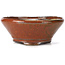 Round red brown bonsai pot by Bonsai - 130 x 130 x 50 mm