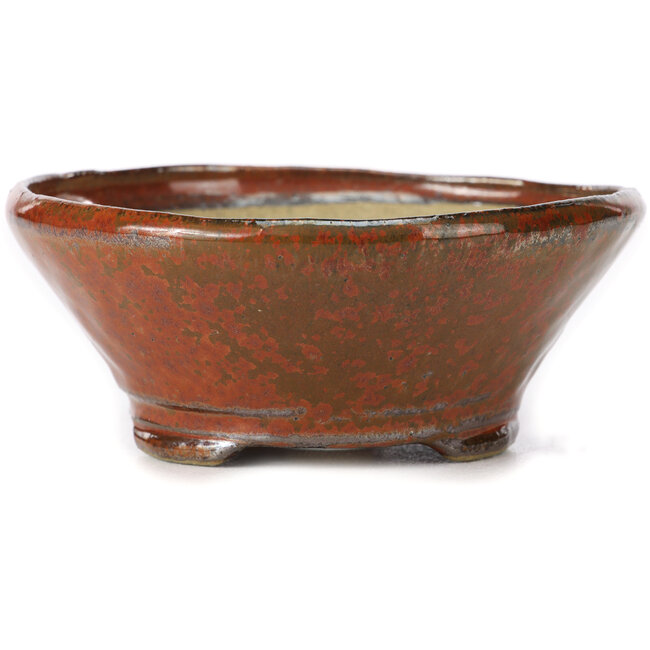 Runde rotbraune Bonsaischale von Bonsai - 130 x 130 x 50 mm