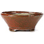 Round red brown bonsai pot by Bonsai - 130 x 130 x 50 mm