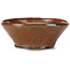 Round red brown bonsai pot by Bonsai - 130 x 130 x 50 mm