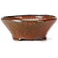 Round red brown bonsai pot by Bonsai - 130 x 130 x 50 mm