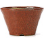 Round red brown bonsai pot by Bonsai - 105 x 105 x 65 mm