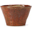 Round red brown bonsai pot by Bonsai - 105 x 105 x 65 mm