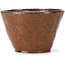 Pot à bonsaï rond brun rouge par Bonsai - 110 x 110 x 70 mm
