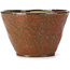 Round red brown bonsai pot by Bonsai - 110 x 110 x 70 mm