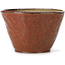 Round red brown bonsai pot by Bonsai - 110 x 110 x 70 mm