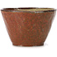 Pot à bonsaï rond brun rouge par Bonsai - 110 x 110 x 70 mm