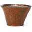 Round red brown bonsai pot by Bonsai - 110 x 110 x 70 mm