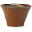 Round red brown bonsai pot by Bonsai - 110 x 110 x 70 mm
