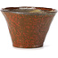 Vaso per bonsai rotondo rosso marrone di Bonsai - 110 x 110 x 70 mm