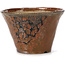 Round red brown bonsai pot by Bonsai - 110 x 110 x 70 mm