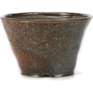 Bonsai 105 mm round red brown bonsai pot by Bonsai, Japan