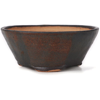 Bonsai 115 mm round brown bonsai pot by Bonsai, Japan