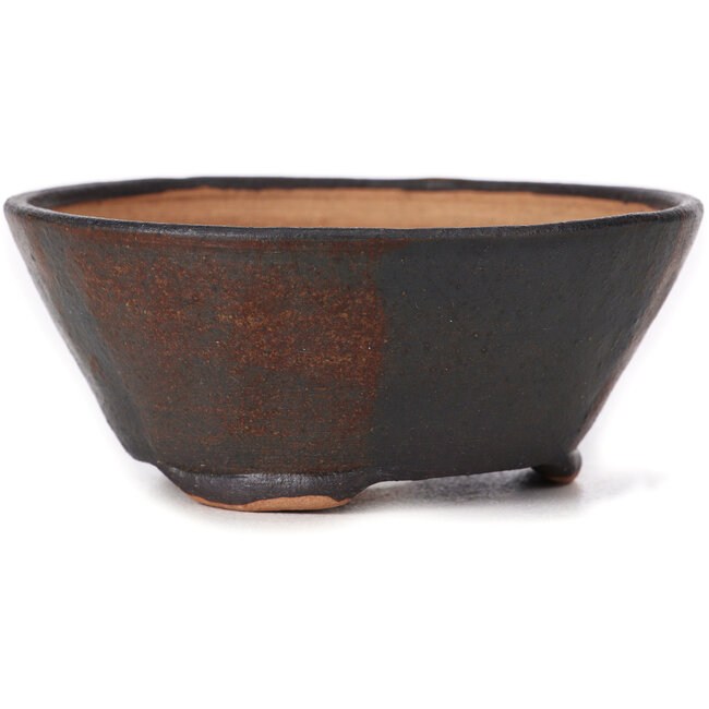 Maceta de bonsái marrón redonda de Bonsai - 115 x 115 x 50 mm