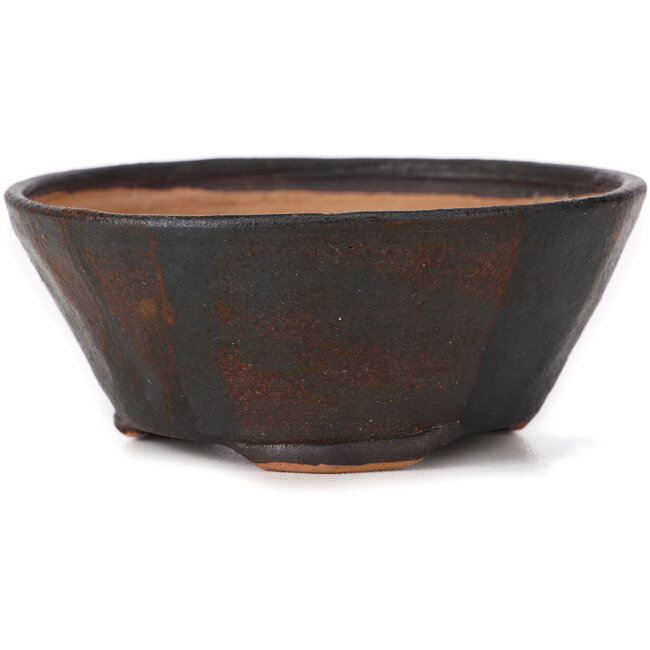 Vaso bonsai rotondo marrone di Bonsai - 115 x 115 x 50 mm