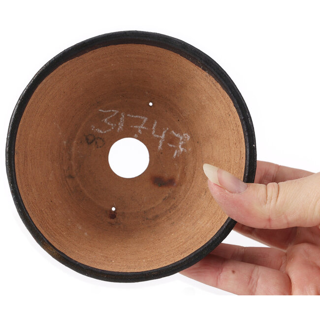 Pot à bonsaï rond marron par Bonsai - 115 x 115 x 50 mm