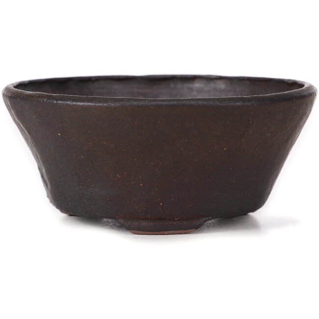 Round brown bonsai pot by Bonsai - 120 x 120 x 50 mm