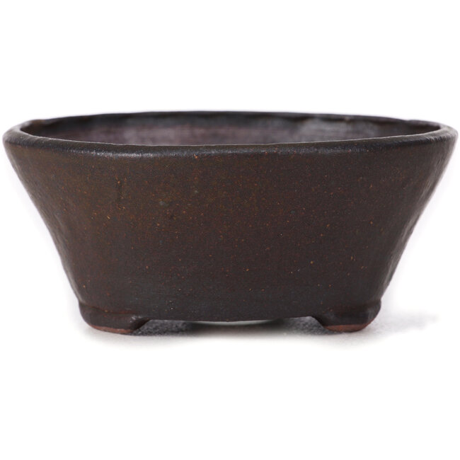 Ronde bruine bonsaipot van Bonsai - 120 x 120 x 50 mm