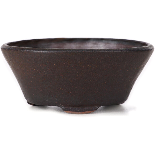 Round brown bonsai pot by Bonsai - 120 x 120 x 50 mm