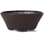 Runde braune Bonsaischale von Bonsai - 120 x 120 x 50 mm
