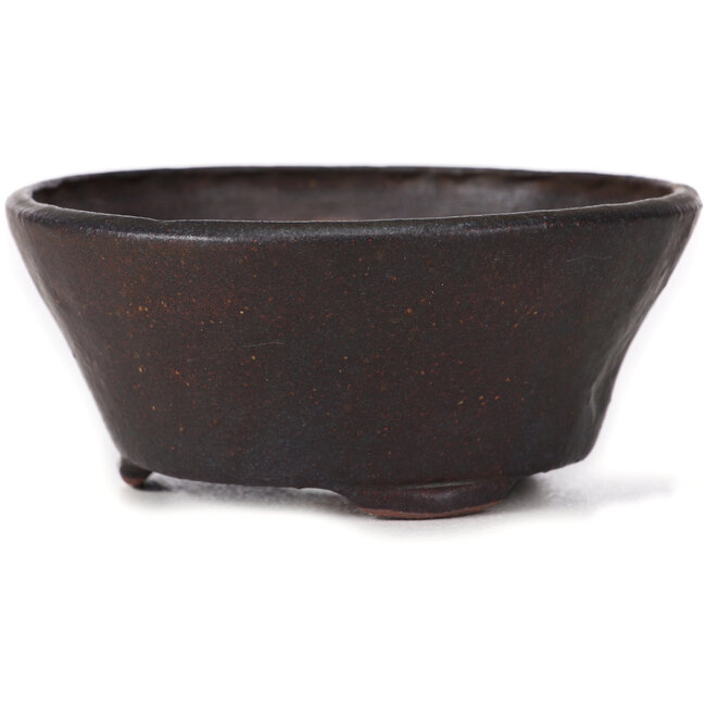 Maceta de bonsái marrón redonda de Bonsai - 120 x 120 x 50 mm