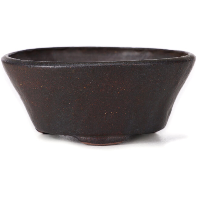 Pot à bonsaï rond marron par Bonsai - 120 x 120 x 50 mm