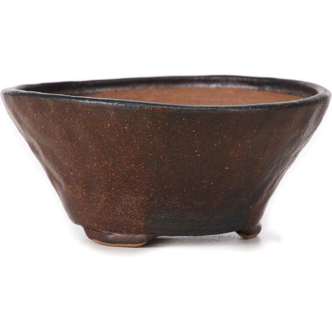 Vaso bonsai rotondo marrone di Bonsai - 120 x 120 x 55 mm