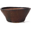 Pot à bonsaï rond marron par Bonsai - 120 x 120 x 55 mm