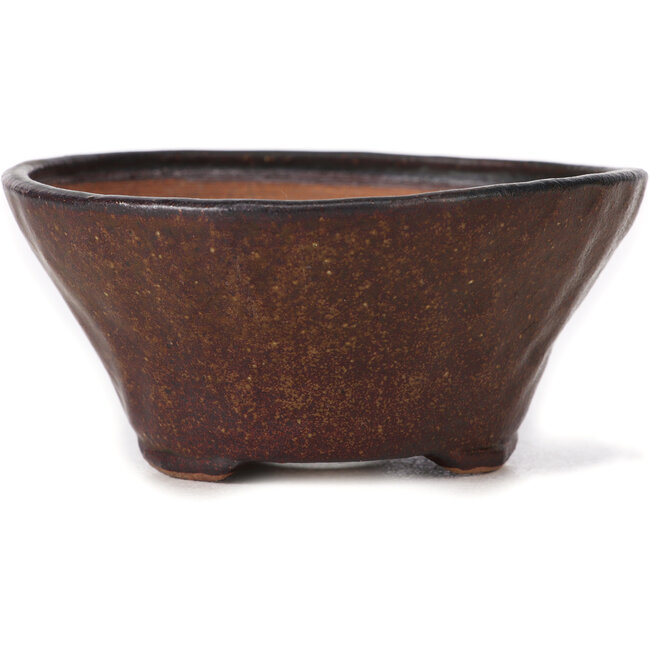 Round brown bonsai pot by Bonsai - 120 x 120 x 55 mm