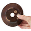 Pot à bonsaï rond marron par Bonsai - 120 x 120 x 55 mm