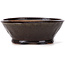 Round brown bonsai pot by Bonsai - 115 x 115 x 45 mm