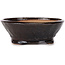 Round brown bonsai pot by Bonsai - 115 x 115 x 45 mm