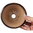 Vaso bonsai rotondo marrone di Bonsai - 115 x 115 x 45 mm