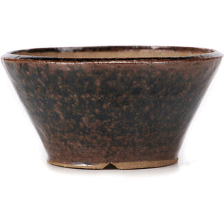Bonsai Vaso per bonsai marrone rotondo da 110 mm di Bonsai, Giappone