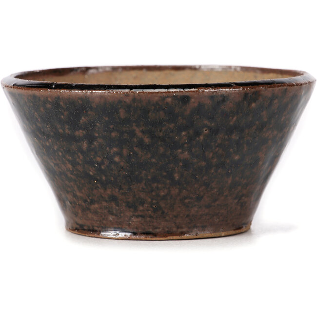 Round brown bonsai pot by Bonsai - 110 x 110 x 50 mm