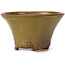 Pot à bonsaï rond vert et marron par Bonsai - 115 x 115 x 65 mm