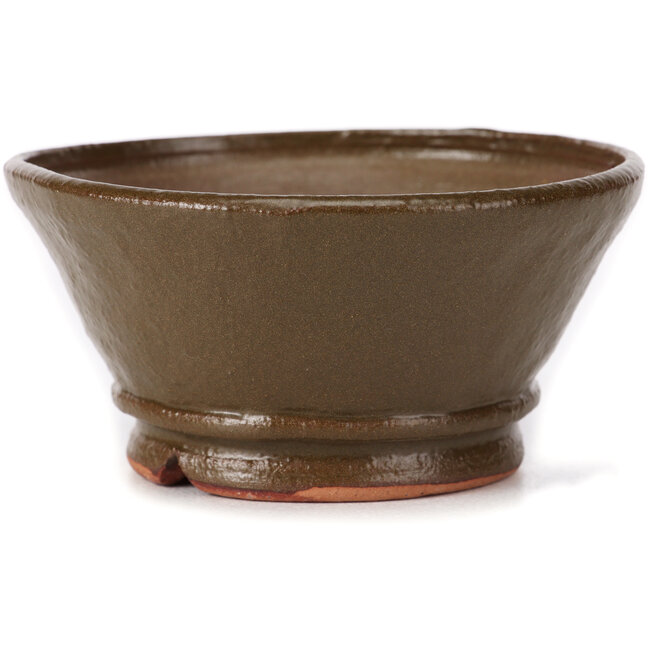 Vaso bonsai rotondo verde di Bonsai - 120 x 120 x 60 mm