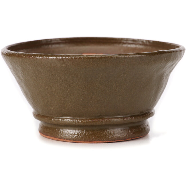 Round green bonsai pot by Bonsai - 120 x 120 x 60 mm