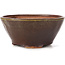 Vaso bonsai rotondo verde e marrone di Bonsai - 125 x 125 x 60 mm