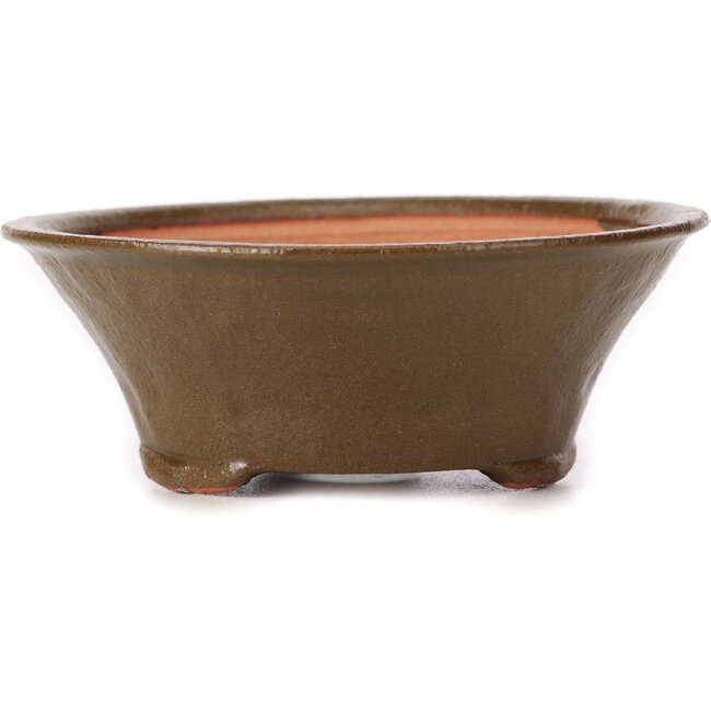 Round green bonsai pot by Bonsai - 125 x 125 x 50 mm