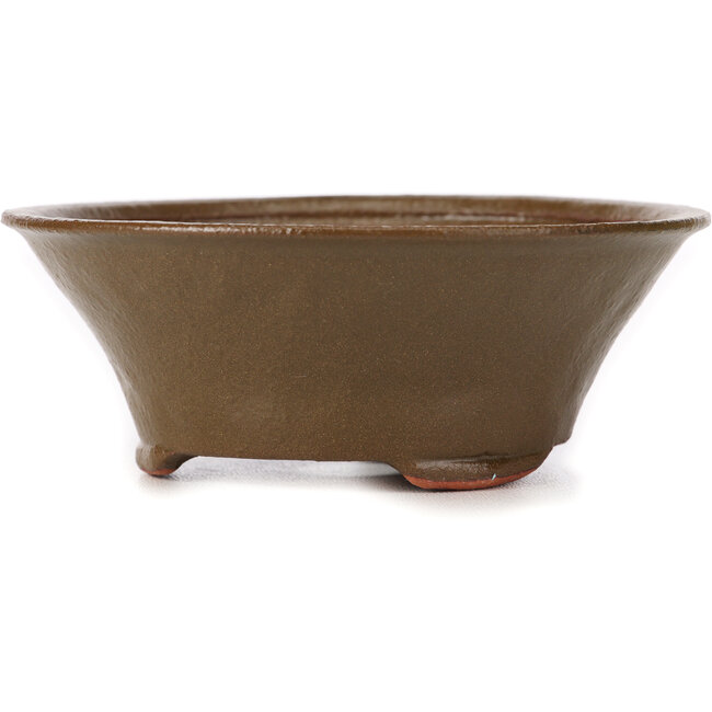 Ronde groene bonsai pot van Bonsai - 125 x 125 x 50 mm